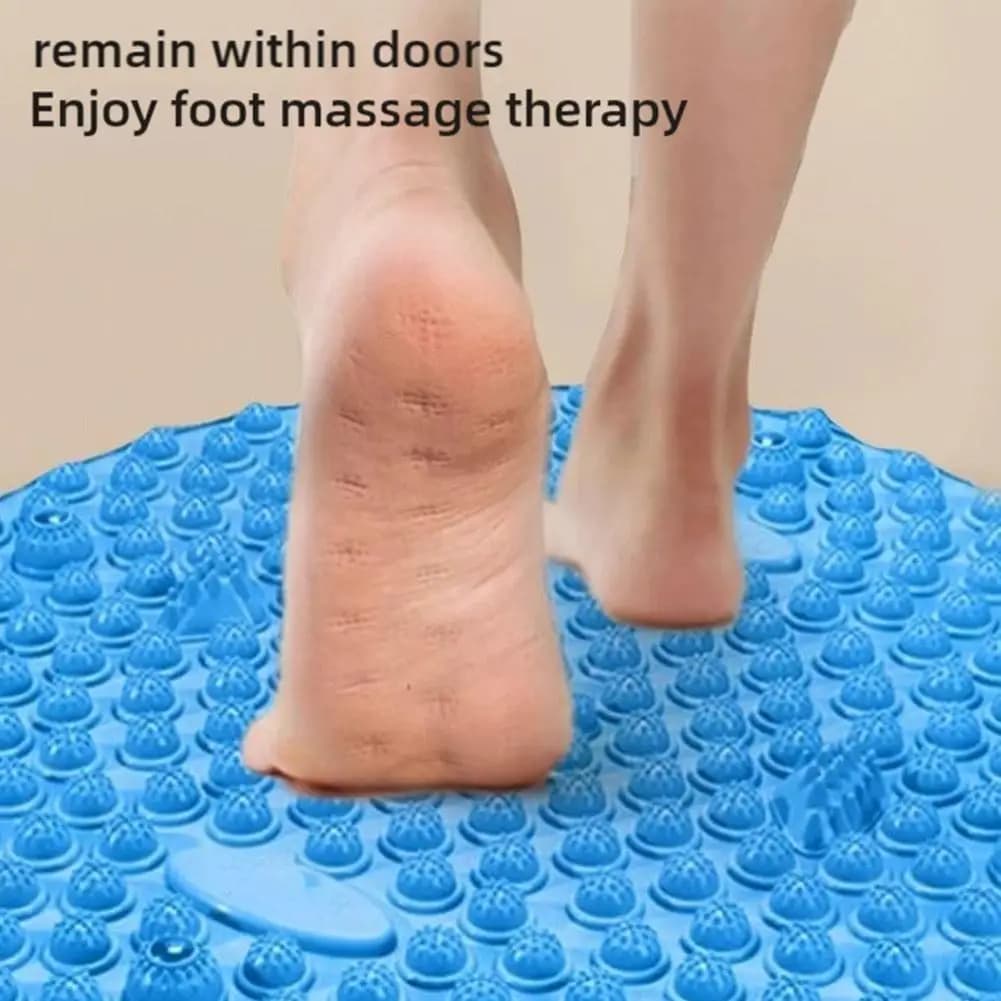 Foot Yoga Massage Finger Pressing Mat Muscle Relaxation Round Exercise Mat TPE Material Round Toe Pressing Mat Massage Mat