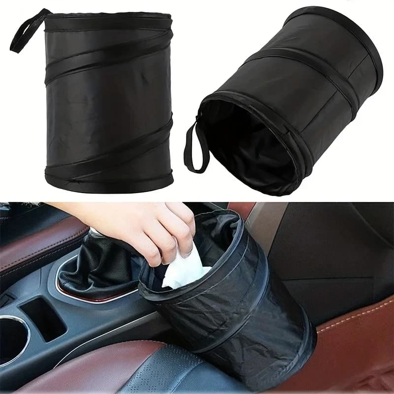 Waterproof Leak-Proof Collapsible Pop Up Car Trash Can Portable Hanging Garbage Bin for Car Interior