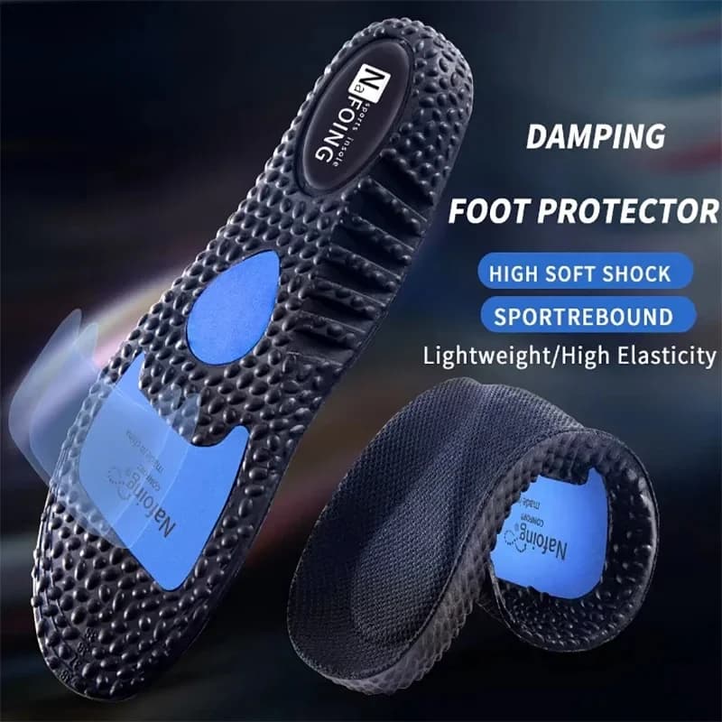 Sole Shock Absorption Deodorant Breathable Cushion Sport Insoles For Shoes Running Insoles For Feet Man Women Massage Care Pads