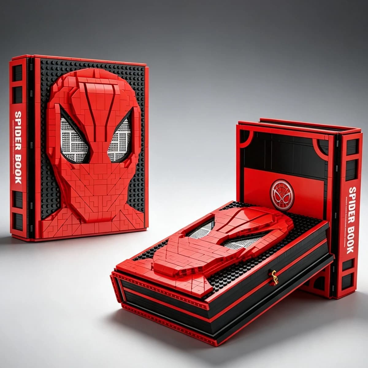 2026 New Home Decor Adult Collection Multiverse‌ Spider-Heroes Book (55 Figures Inside) Model Building Blocks Book Toy Gifts