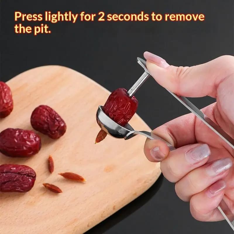 Stainless Steel Red Date Pitter Tool–Seed Corer Kitchen Gadget