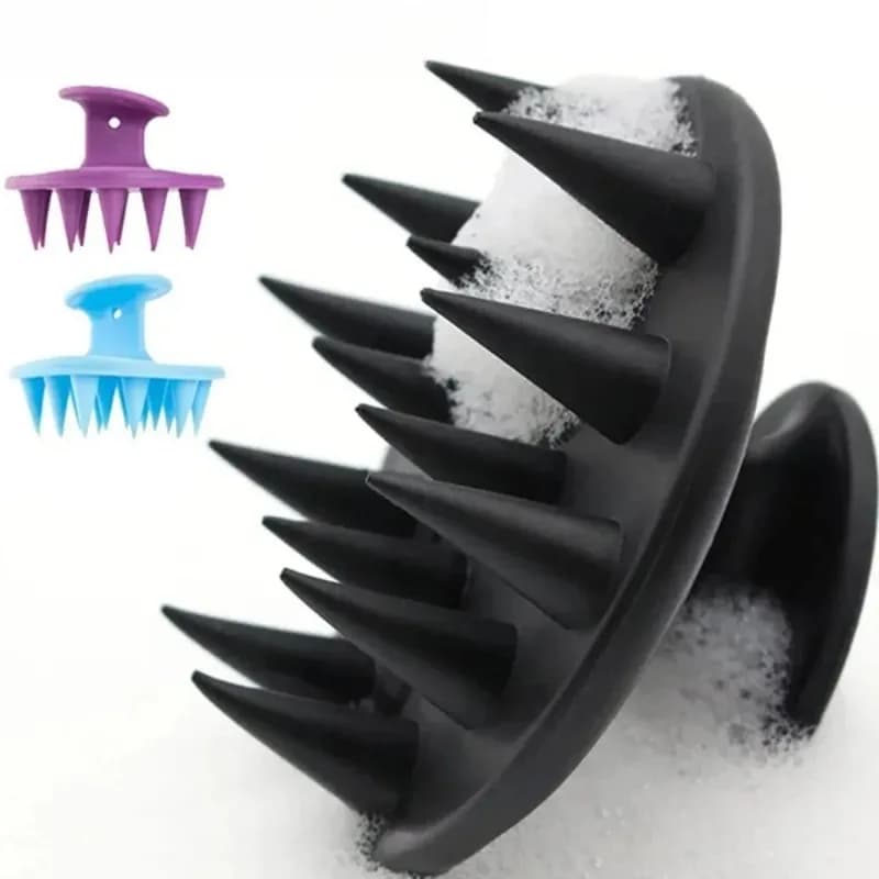 1PCS Silicone Hair Brush Scalp Massager for Hair Growth Mold-Free Shampoo Scrubber Scalp Exfoliator - Hair Care Tool