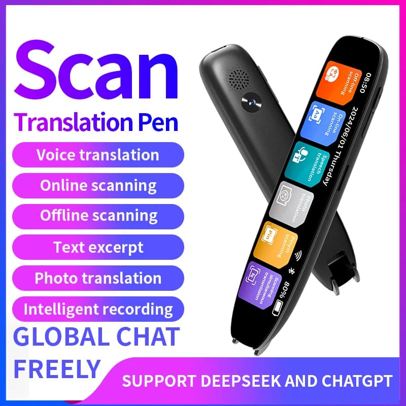 Reading Pen for Dyslexia Translation Pen Scanner 142 Text to Speech Smart Recording Pen Voice Wireless Translator Text Extract
