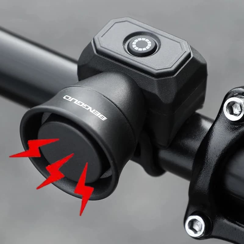 Electronic Horn 120db Waterproof Electric Bicycle Bells for Adults Kids Mountain Bike/Scooter/Stroller Multi Functional Speaker