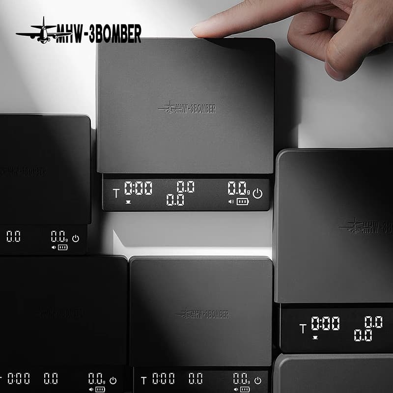MHW-3BOMBER Cube Coffee Scale 3.0 Pro Smart Coffee Scale with Flow Rate Display Timer Barista Pour Over Scale Barista Tools