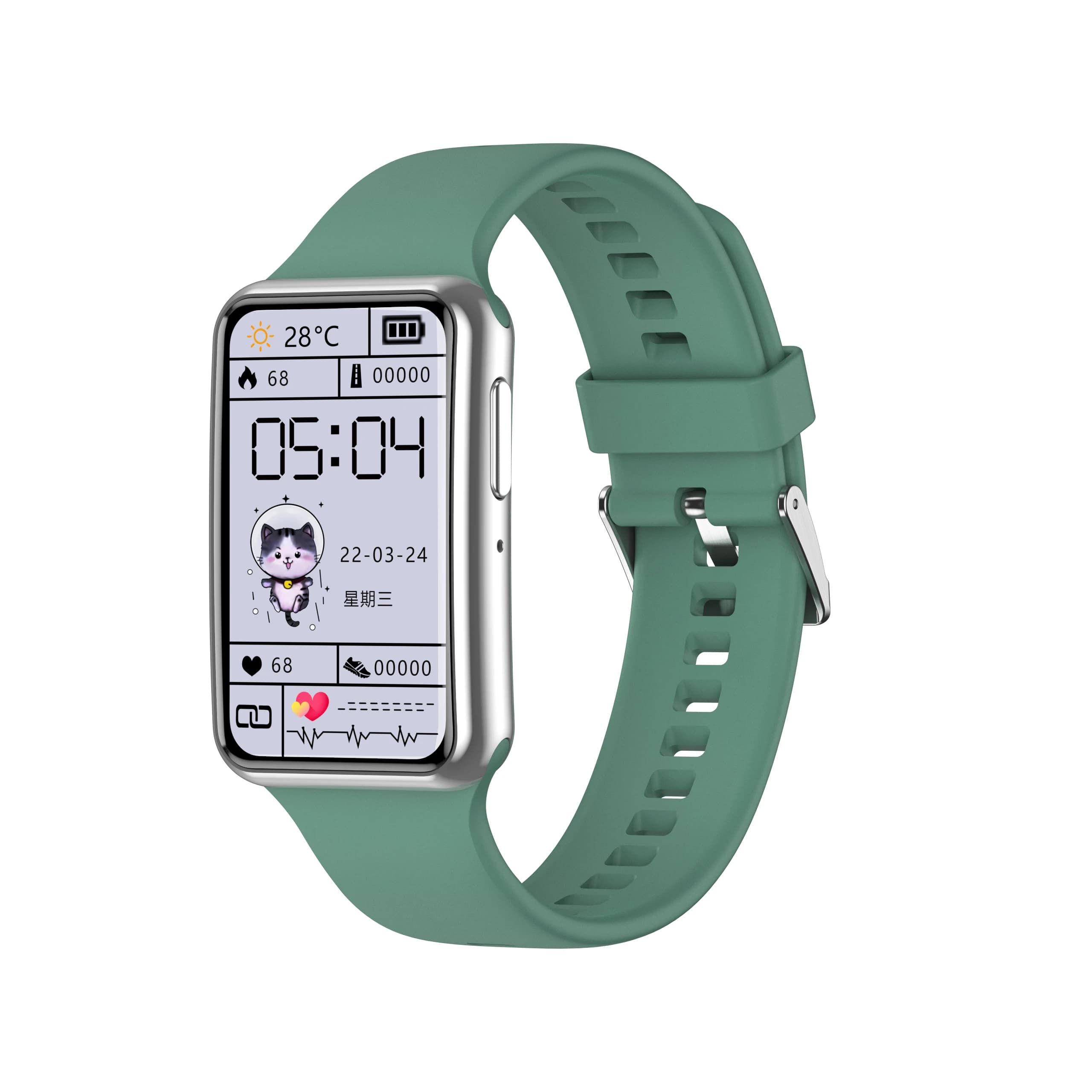 1.47 Inch BT Call Smart Band Heart Rate Monitor Blood Pressure Fitness Sport Smart Watch Bracelet