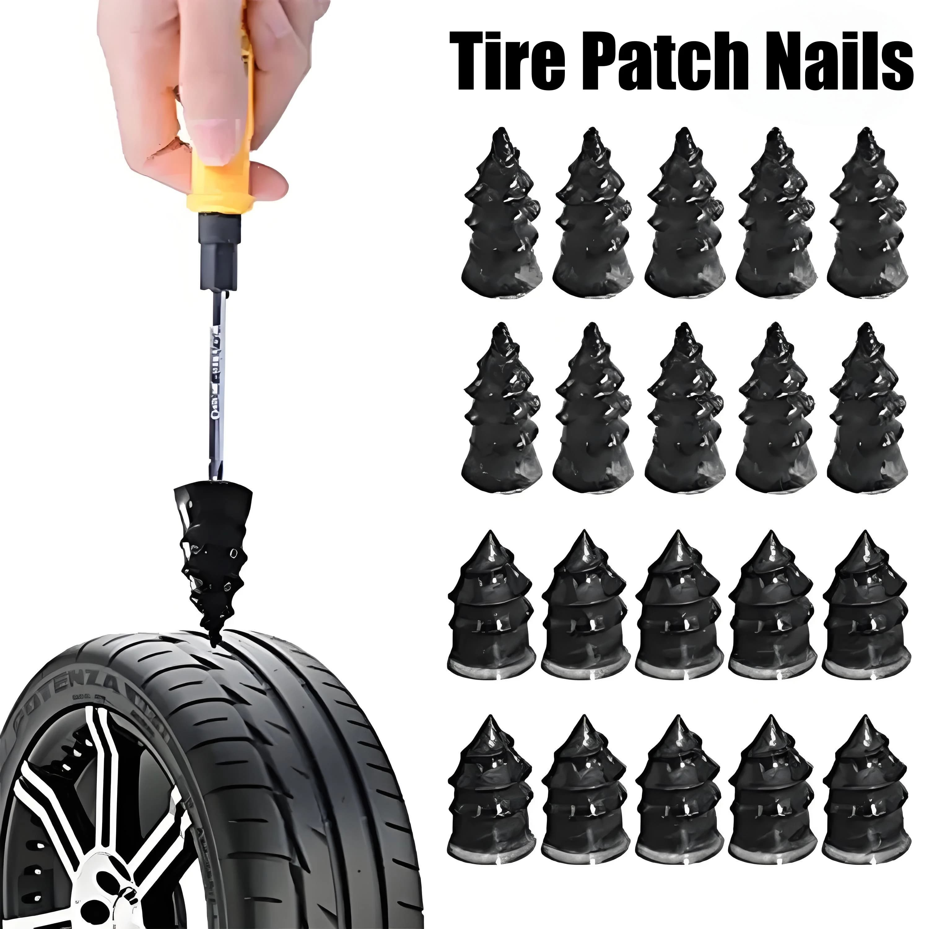 Glue Free Vacuum Tyre Repair Nail Kit Tubeless Tire Repair Set for Car Motorcycle Scooter Wheel Auto Accessories