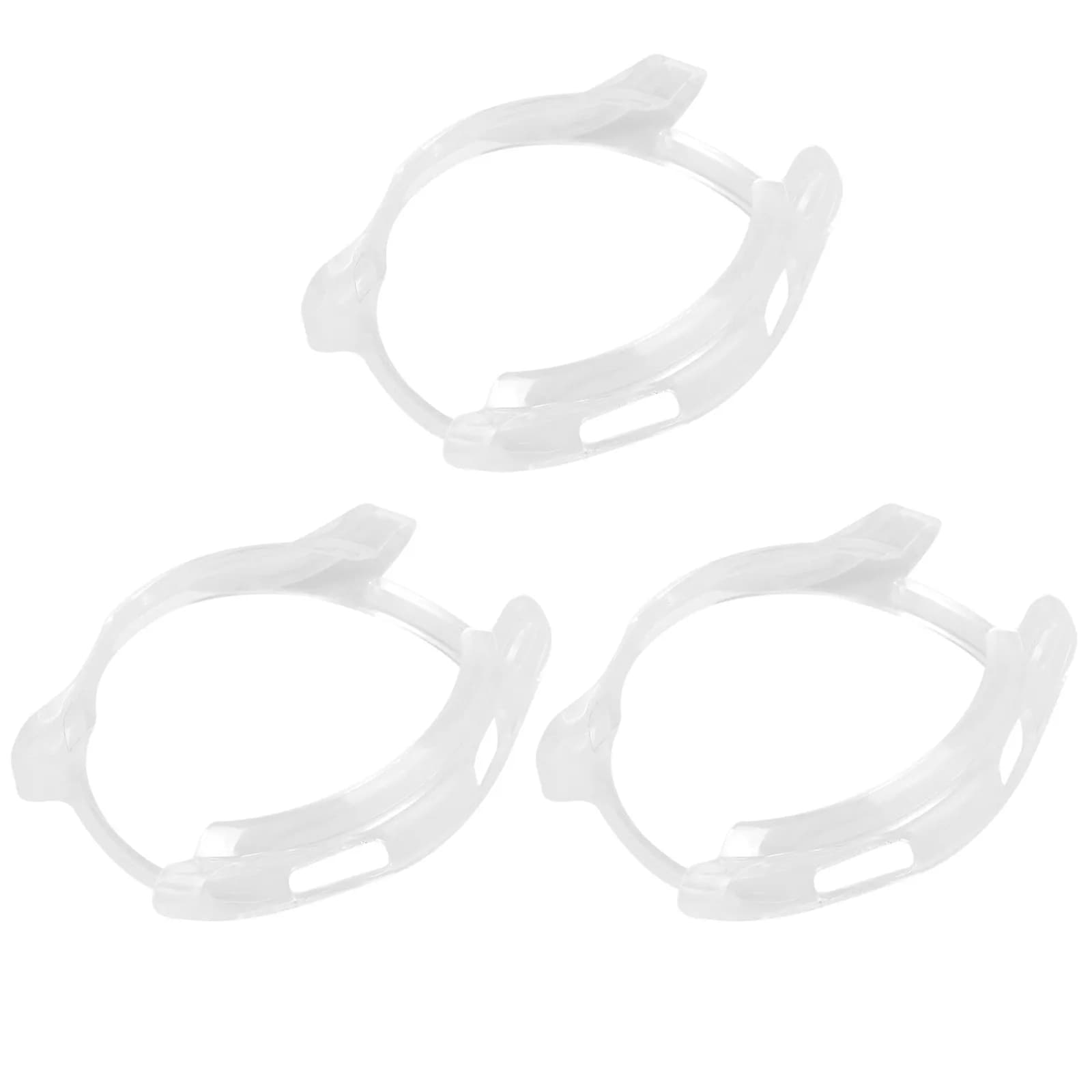 3Pcs Watch Protective Cases Transparent Full-Around Cover Scratch Drop Resistant for Smart Watch 46Mm Protective Frame