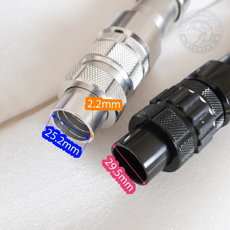 Deep Sea Fishing Rod 4# 61cm Bent Butt Trolling Rod With Aluminum Straight Curved Combined Handle For Board Ships