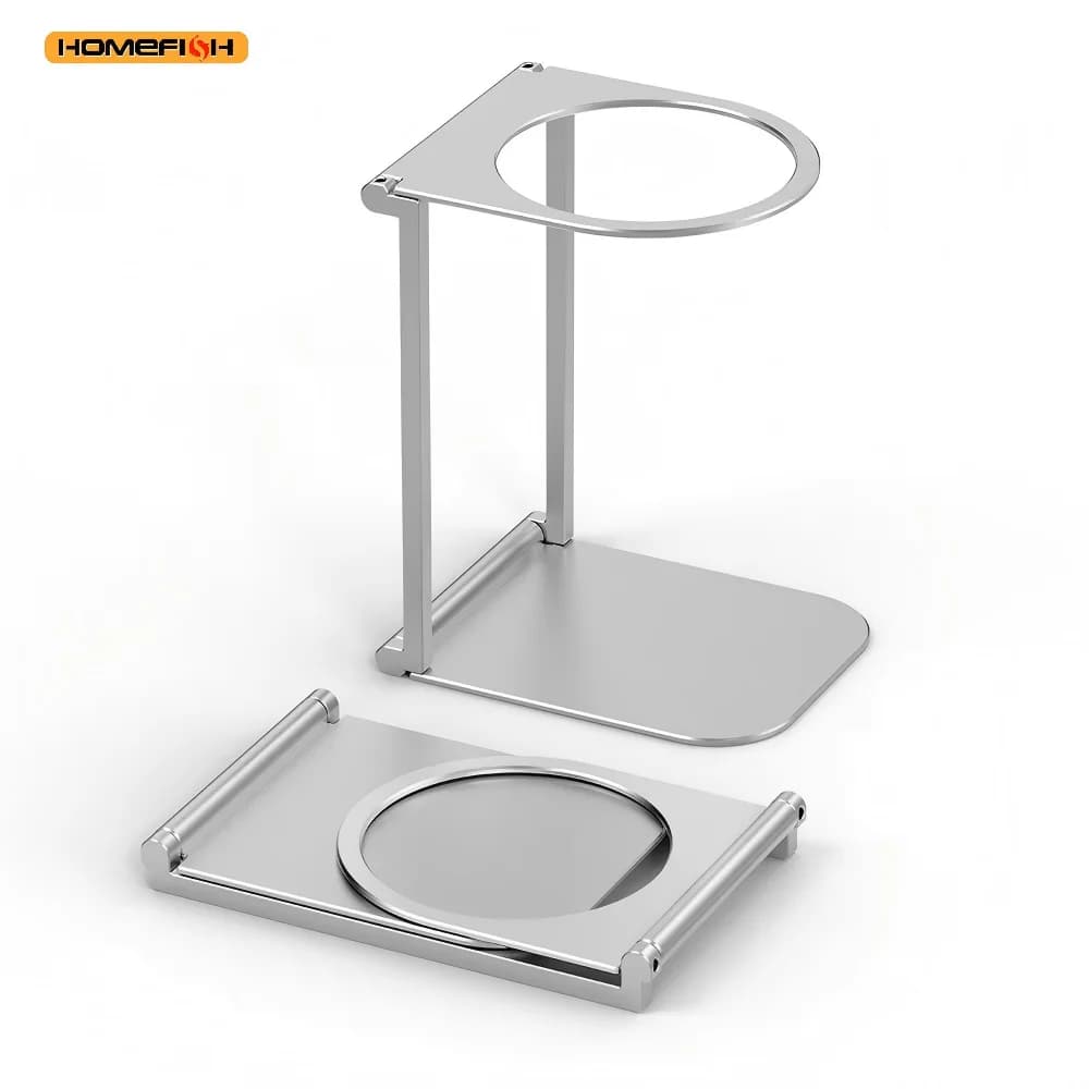HOMEFISH Foldable Aluminum Alloy Coffee Drip Holder Stand Support for Wireless Electric Portable Espresso Machine Accessories