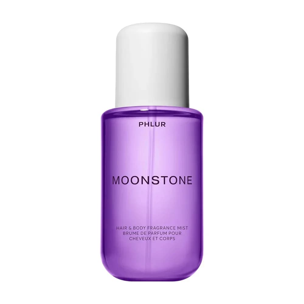 PHLUR Moonstone Hair & Body Fragrance Mist 8 fl oz (240ml) Long Lasting Luxury Perfume Spray for Women Fresh Floral Scent