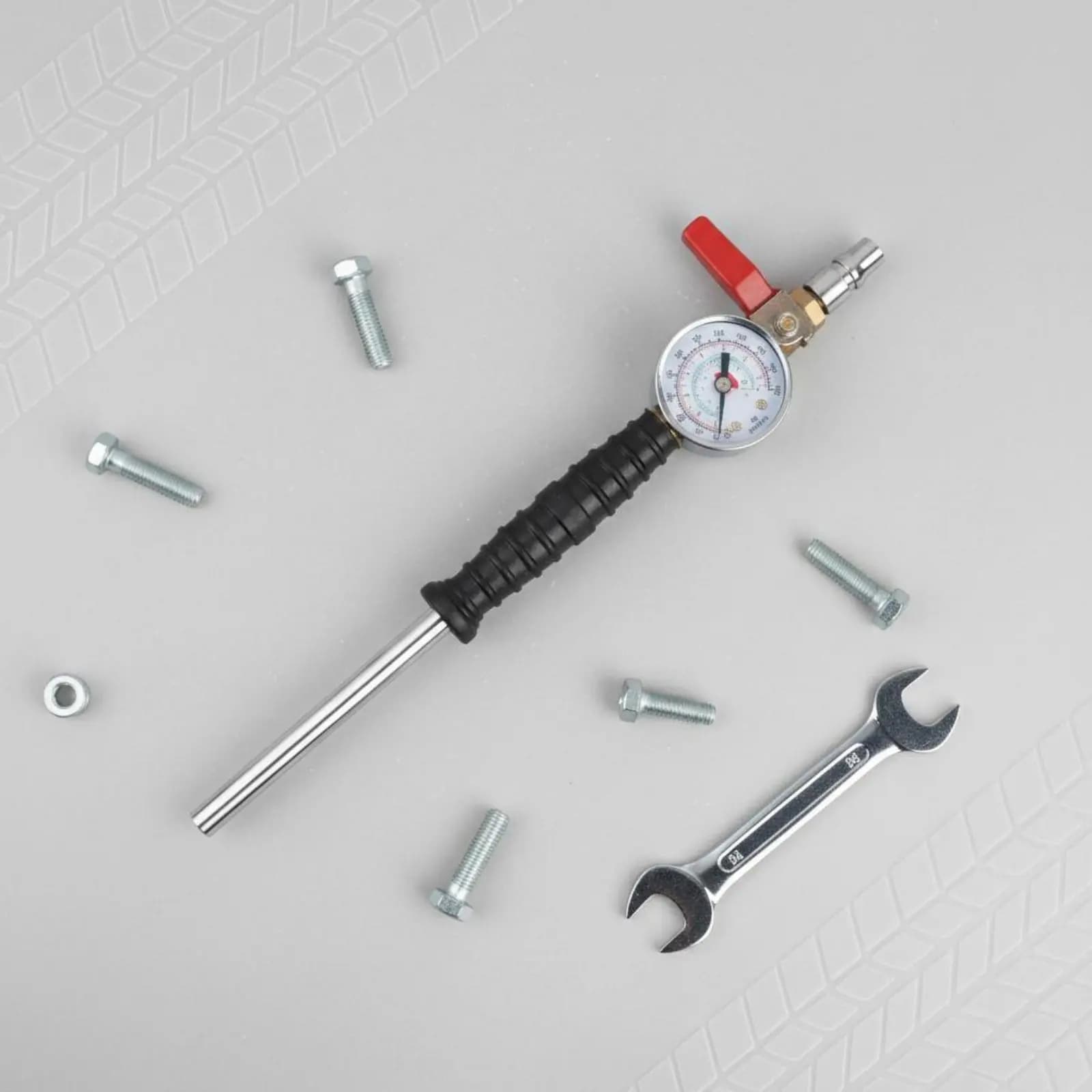Quick Tire Inflation Rod Easy to Use Manual Tire Inflator Air Chuck Rod Leakproof Vehicle Tool Non-Slip Grip for Garage