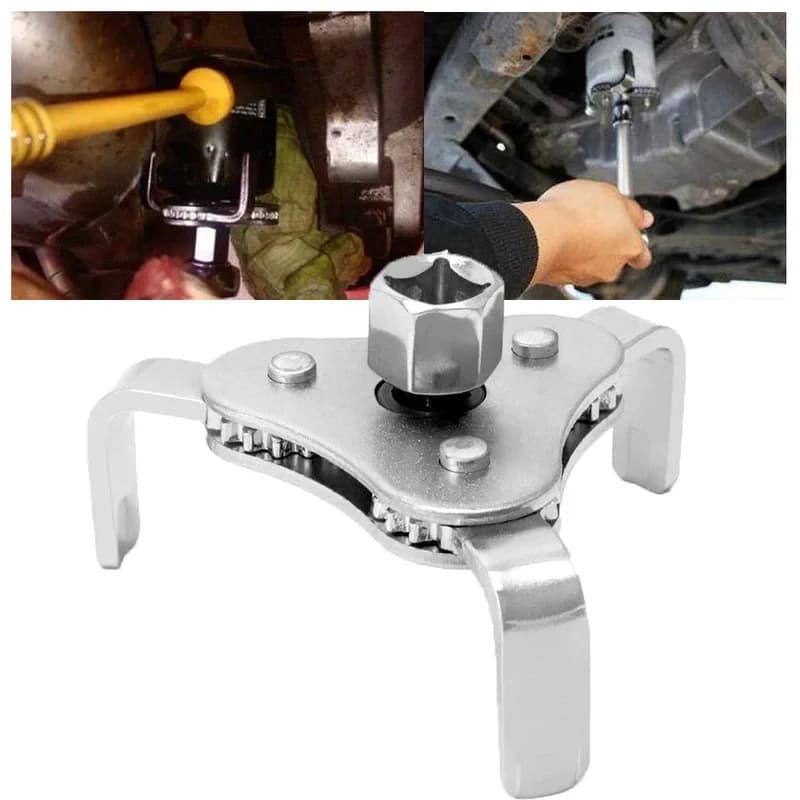New Universal Flat Three Claw Oil Grid Disassembly Tool for Automobiles Three Filter Wrench Filter