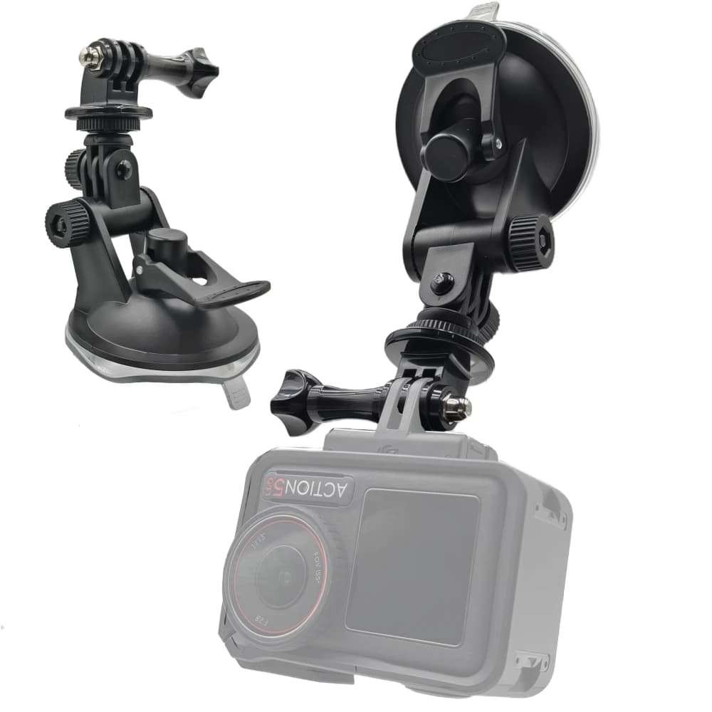 Suction Cup Mount Car Glass Vehicle Windshield Holder For GoPro Hero 13 12 11 10 Insta360 X3 X4 DJI OSMO Action 5 Pro Camera