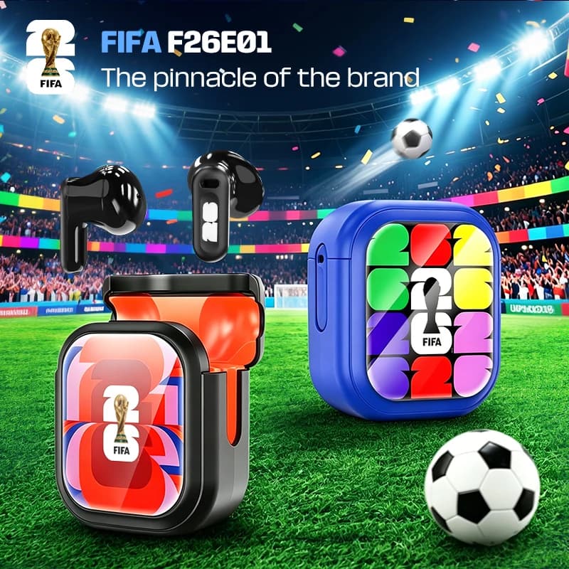 FIFA-F26E09 TWS Wireless Earbuds AI Translator Earbuds 138 Languages Real Time Two Way Translation Bluetooth 6.0 ENC Noise Cancelling 48H Battery 30ms Low Latency Gaming Headphones for Travel Business