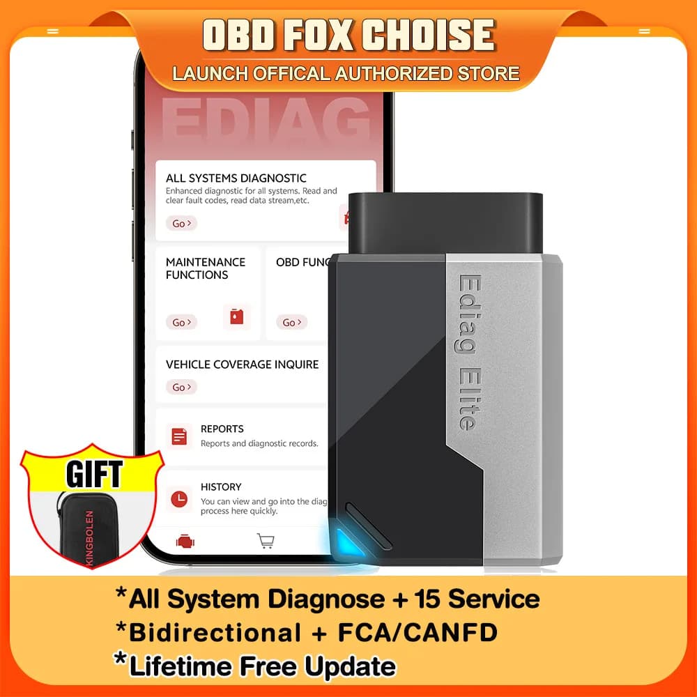 KINGBOLEN EDIAG ELITE Lifetime Free Update All System Car Diagnostic Tool Bidirectional OBD2 Scanner 15 Service Active Tester