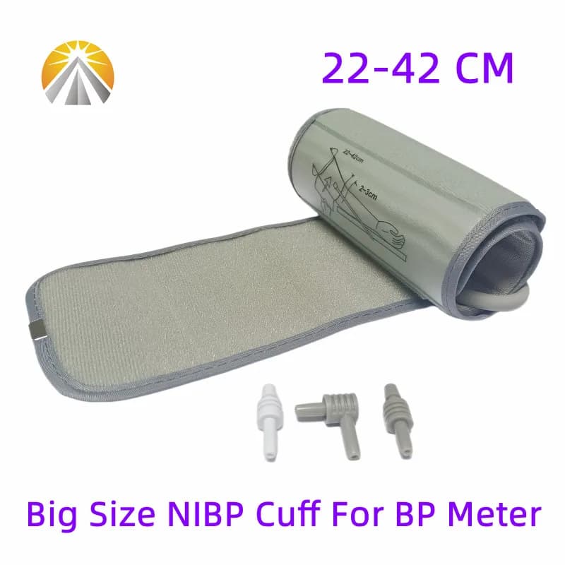 Portable Adult NIBP Cuff 22-42 / 22-48 Cm For Arm Digital Monitor Single Tube Tonometer Sphygmomanometer Upper Cuf BP Meter Cuff