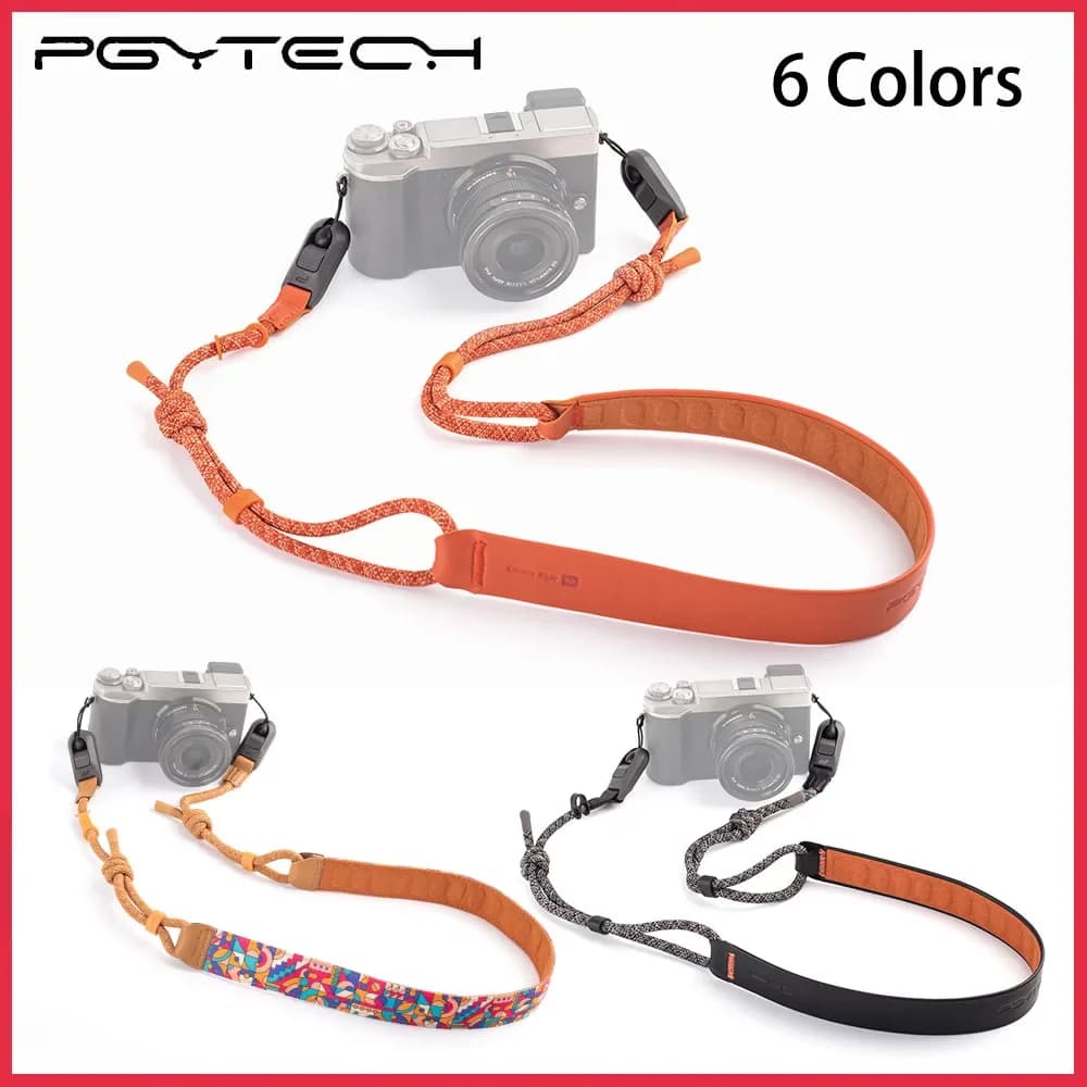 PGYTECH Camera Shoulder Strap Air Basic Version Artistic Version 950-1400mm With Quick Beads Strap Adapters For Action Camera