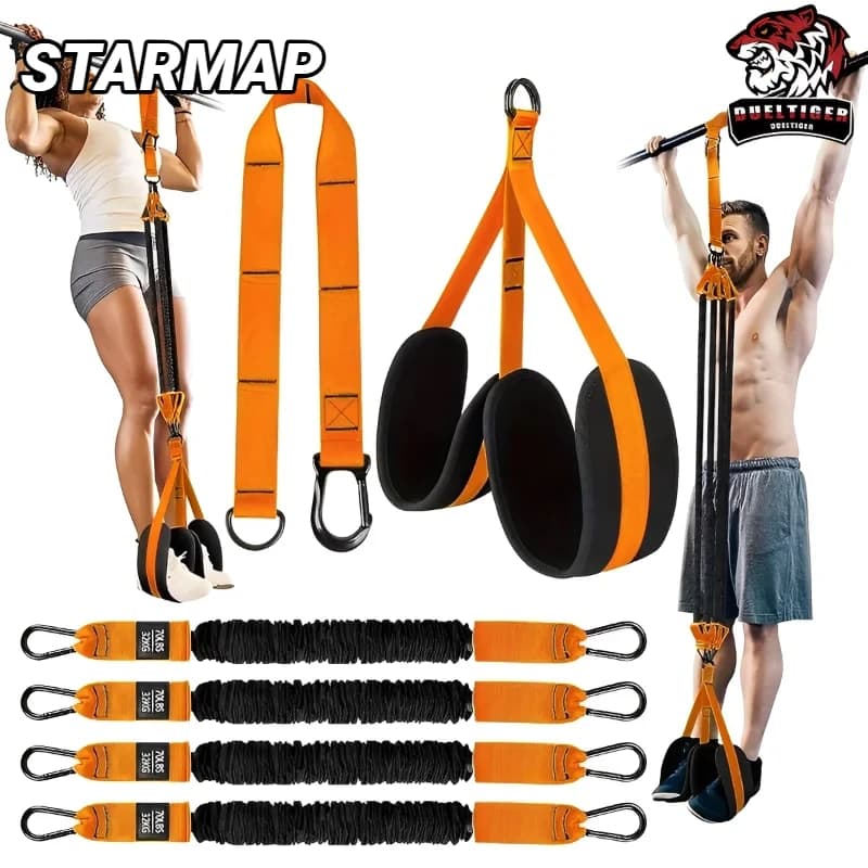 Pull-Up Power With Auxiliary Trainer Elastic Rope Pull Bar Fitness Home Men'S Band Latex Up Assist Belt Indoor Exercise