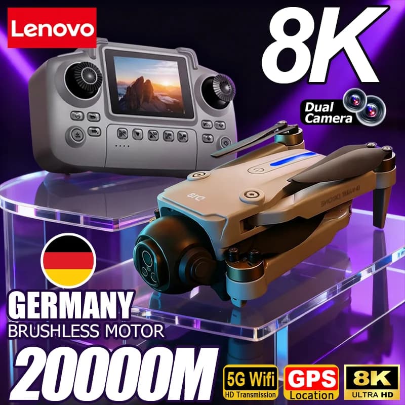 Lenovo D18 Drone 8K Aerial HD Dual-Camera Intelligent Obstacle Avoidance Brushless Power 5G WIFI Screen Remote Control GPS Drone