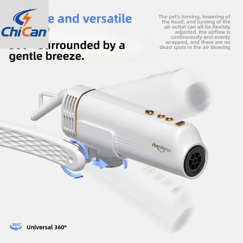 【Hot】Shernbao pet neck hair dryer  silent negative ion cat and dog water dryer pet