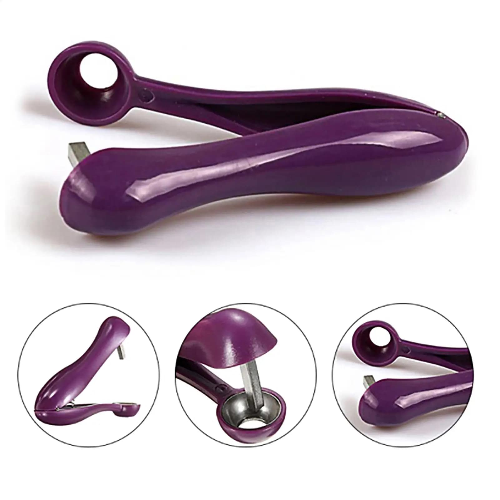 Portable Cherry Fruit Kitchen Pitter Remover Olive Corer Remove Pit Tool Fruit Vegetable Tools Cherry Pitter Kitchen Gadget