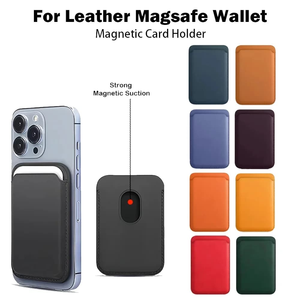 Leather Wallet Case Holder For iPhone 16 Pro Max Magsafe Magnetic Wallet Leather Compatible For iPhone 15 14 13 12 Accessories