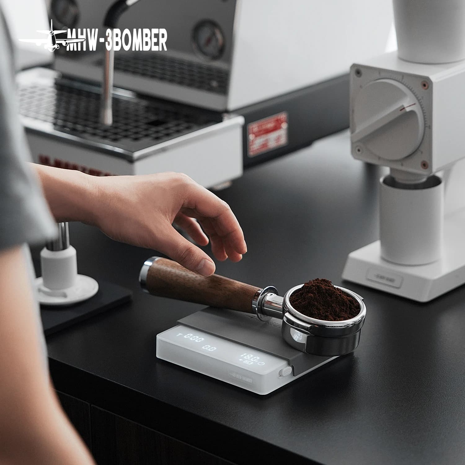 MHW-3BOMBER Smart Coffee Scale Timer 2kg/0.1g High Precision Kitchen Scales Drip Coffee Espresso Scale Home Barista Tools