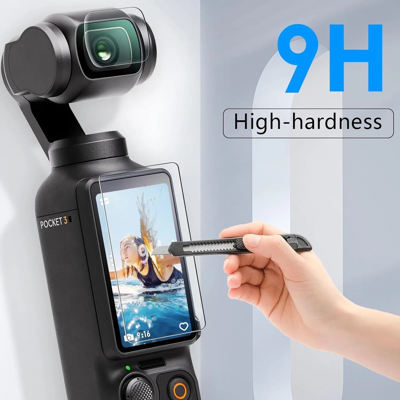 Tempered Glass Lens Screen Protector For DJI OSMO Pocket 4 3 9H 2.5D HD Transparent Anti-Scratch Action Camera Accessories
