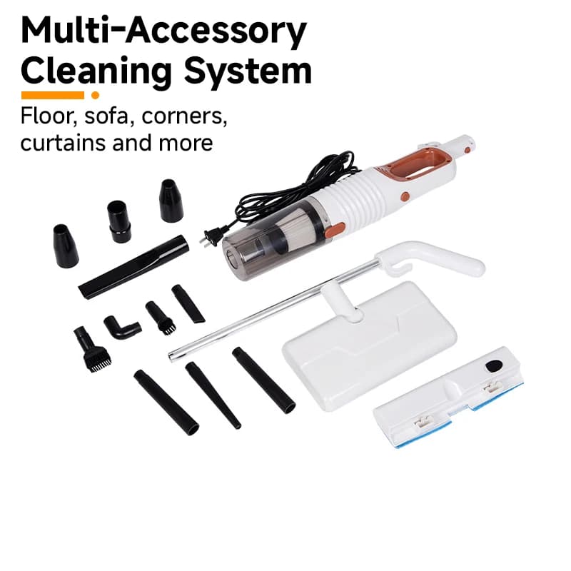 Corded Handheld Water Tank Vacuum, 13-15KPa Suction, 0.7L Dust Cup, Wet & Dry Clean for Floor, Car, Upholstery, Pet Hair