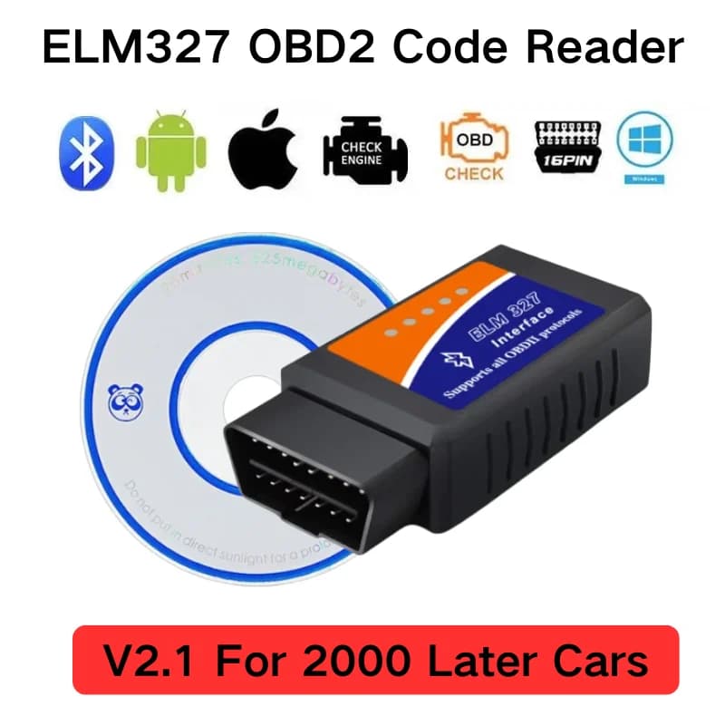 Bluetooth Mini ELM327 OBD2 Code Reader Scanner V2.1 Car Diagnostic Tools For Android/iOS/Windows 16PIN Interface Automotive