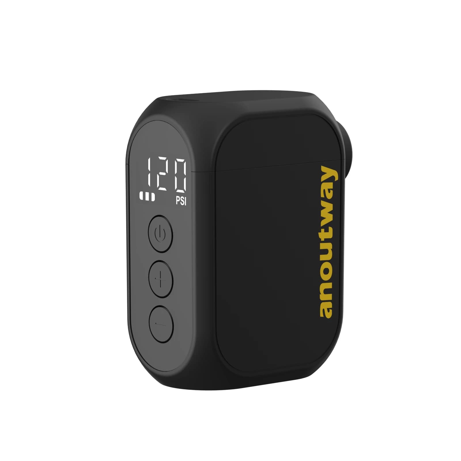 Anoutway AT1 Pro Mini Electric Pump for Bike Cordless Tire Inflator with Screen 25 Mins Fast Charging 120PSI Max 450mAh Battery