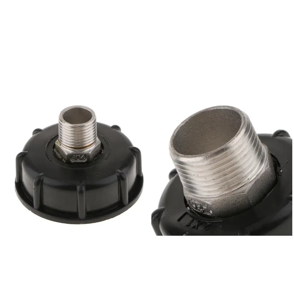 High Quality Plastic 1000L Hose Adapter Fitting Tool Water Tank Connector for IBC Barrel Garden Irrigation