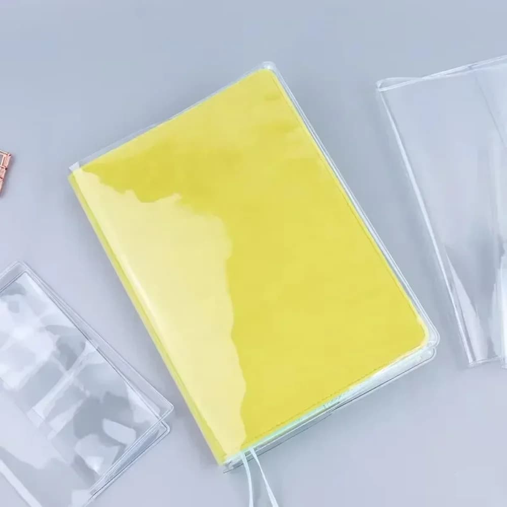Waterproof PVC Transparent Protective Sleeve for A6 A5 Notebook Journal Planner Book Diary Protect Cover Office Supplies