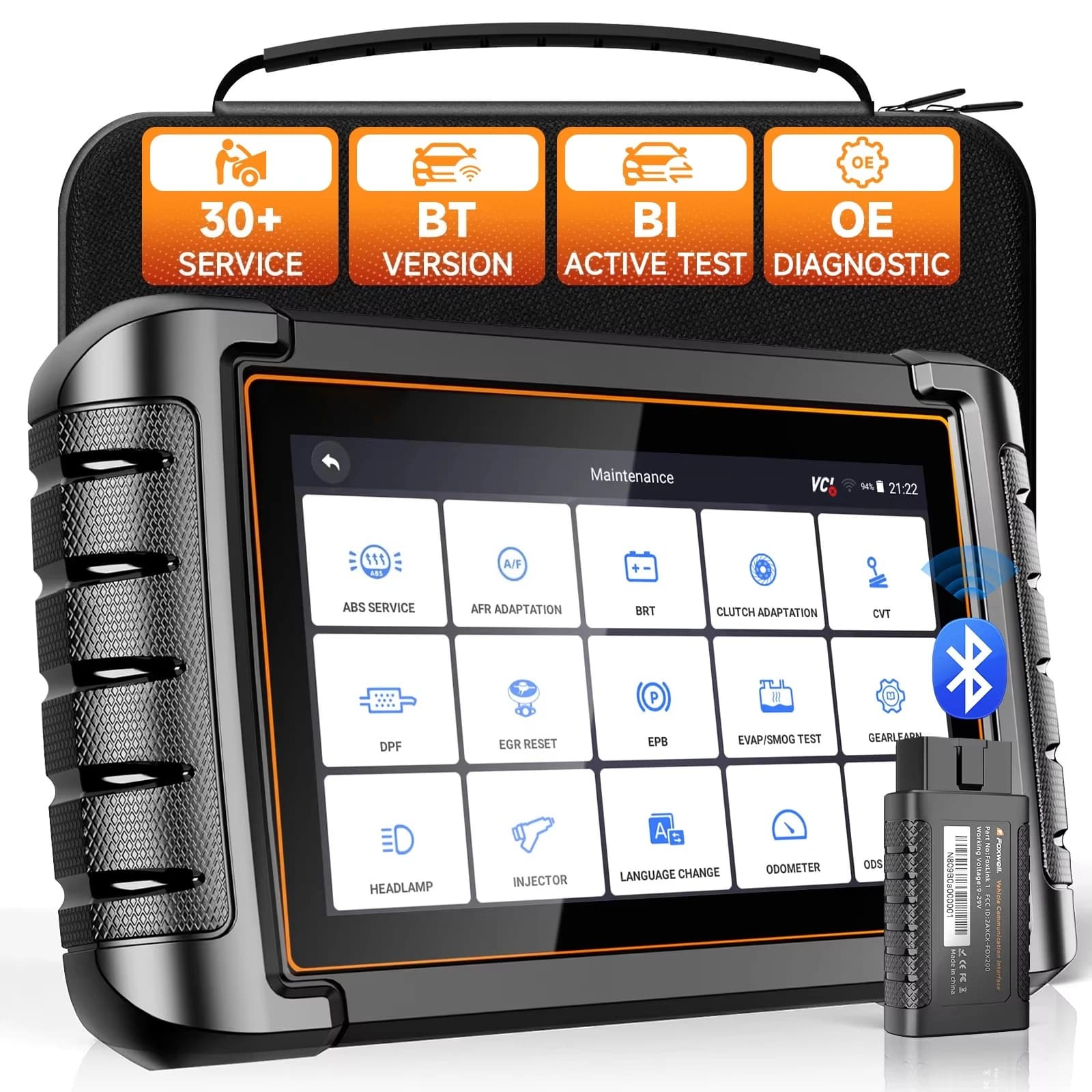 NT809BT OEM ODM Car Diagnostic Scanner All System OBD2 30 Function Engine Light Wireless Tool with 1-Year Warranty