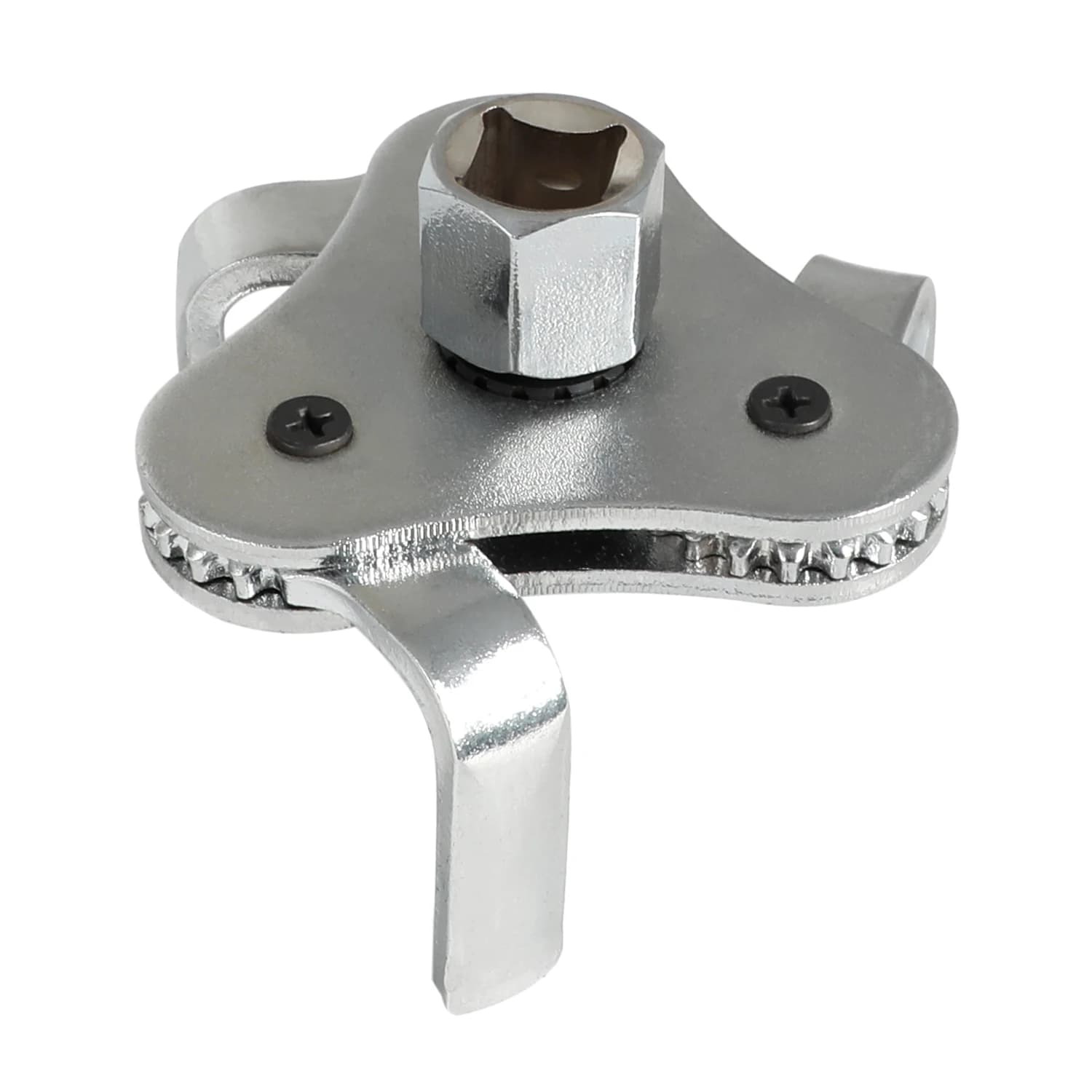 Universal Adjustable Oil Filter Wrench From 2-1/2 Inch to 4.5 Inch Oil Filter Wrench Tool Set With 3 Jaw Uninstall Removal Key