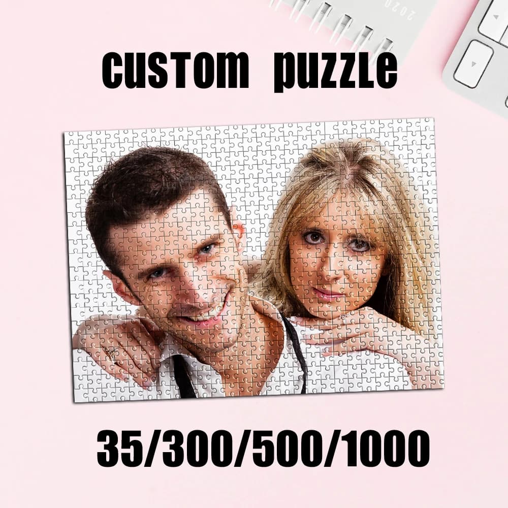 35/300/500/1000pcs Personalized Custom Photo Puzzle couple photos Toys Personalized Jigsaw Puzzles Handmade Gifts