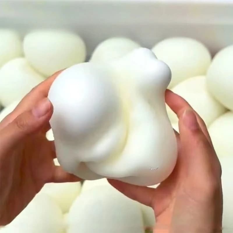 Big Squishy Bread Stress Ball Fidget Toy Soft Bun Squeeze Ball Stress Relief Slow Rising Sensory Toys for Adults Relaxing Gifts