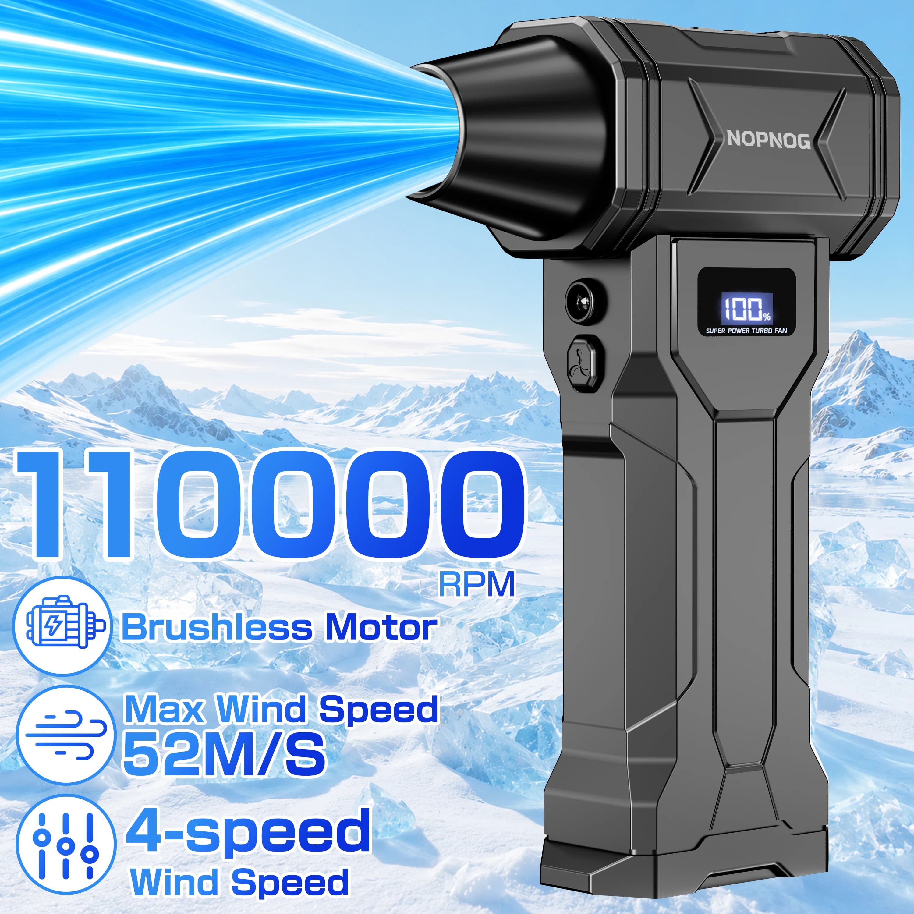 Blower Car Vacuum Cleaner Turbo Fan Violent Jet Fan Cleaning Blowing Tools Auto Dust Collector Portable Air Duster Hair Dryer