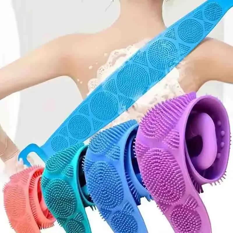 Bath Towels Scrubber Rubbing Back Peeling Massage Body Sponge Silicone Back Brushes Shower Belt Extended Skin Clean Brushes