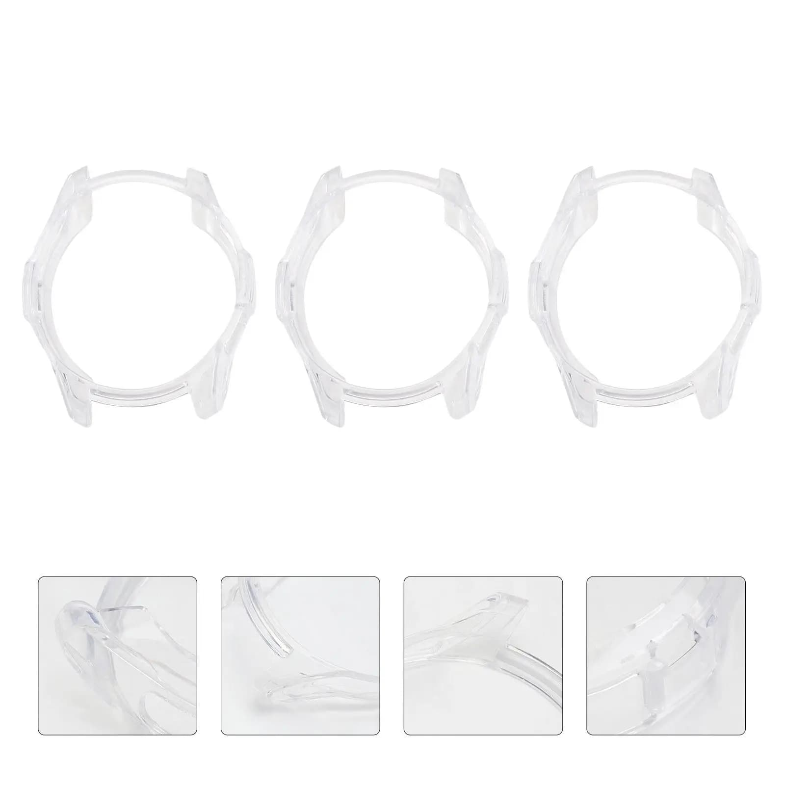 3Pcs High Quality Transparent Watch Cover for Smart Watch Full Protection Scratch Drop Proof Easy Access Buttons Ports Elegant