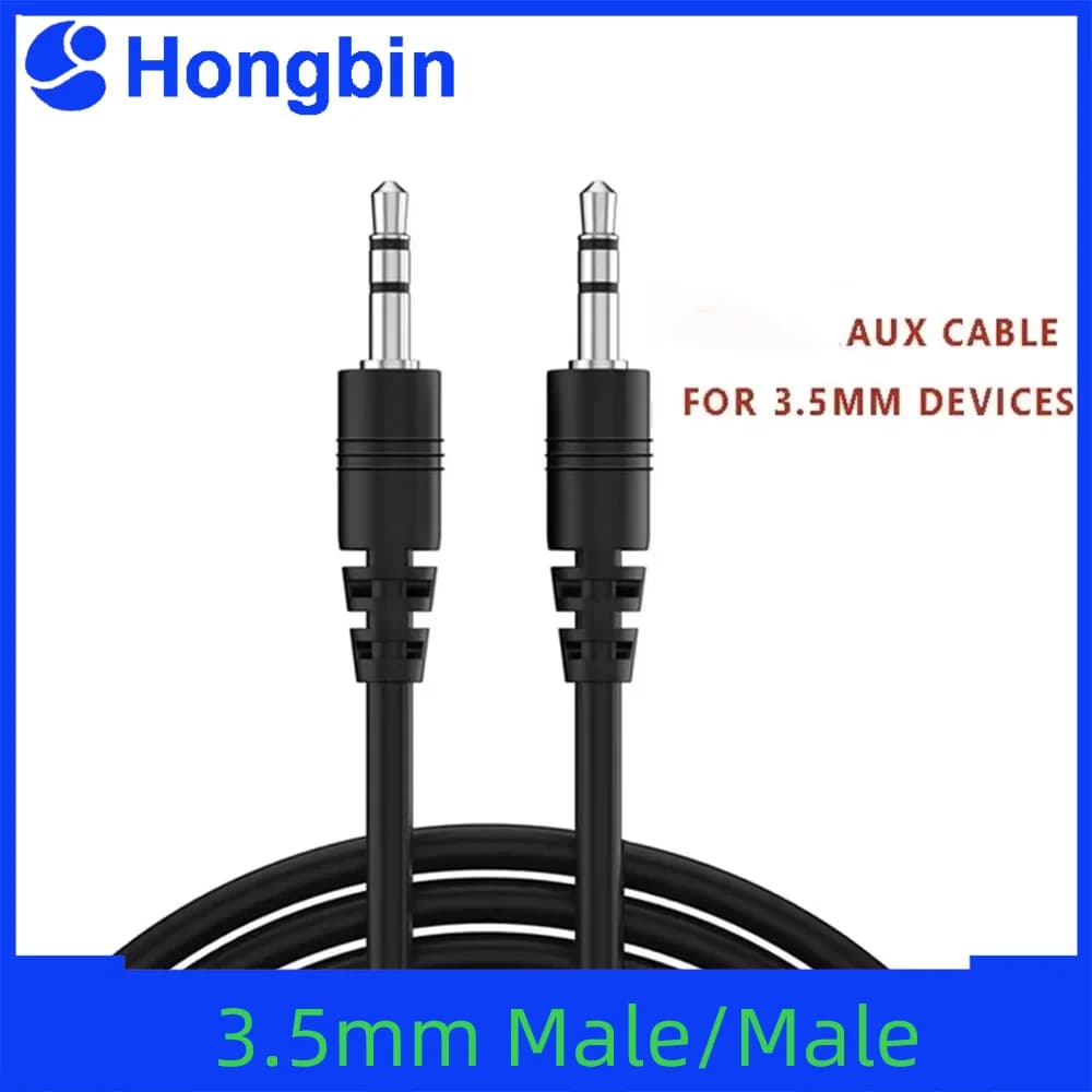 Aux Cable 3.5mm Jack To 3.5 Jack Male Car Auxiliary Audio Cable Wire For Phone Headphone Speaker Laptop Car MP3/4 Aux Cord 0.5m