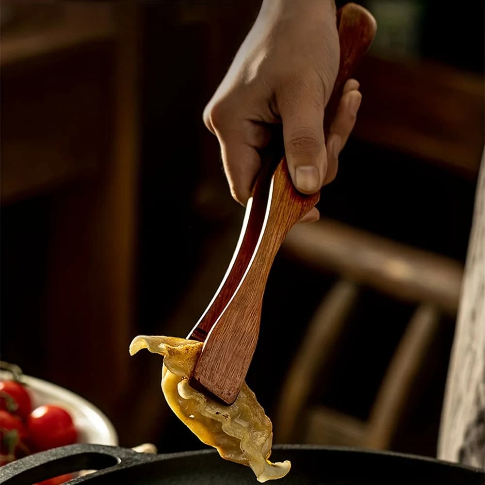 Wooden Tongs High-Temperature Resistant Tea Bag Clips Steak Fruit Bread Cooking Tool Handling BBQ Toaster Bacon Sugar Ice Tong