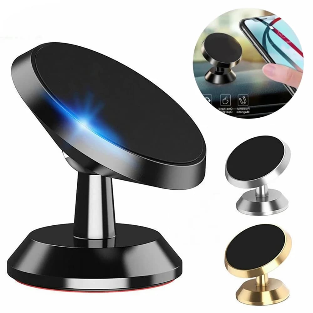 Universal Magnetic Car Phone Holder Dashboard Windshield Mount Sticker Stand for iPhone 17 16 15 14 Samsung Xiaomi Huawei