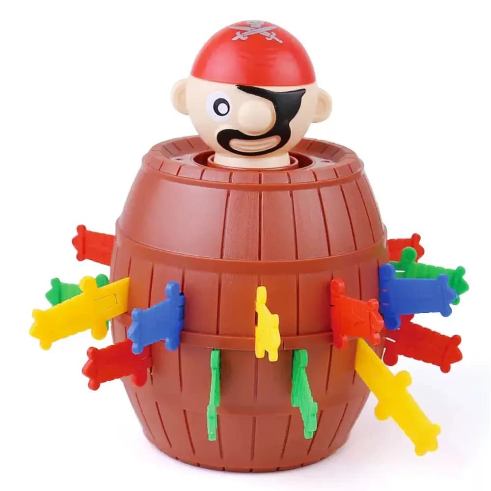 Pirate Bucket - Mr. Sword Bucket - Interactive Board Game, Mock and Trick Game - Trick Pirate Bucket, New and Unique Trick Game