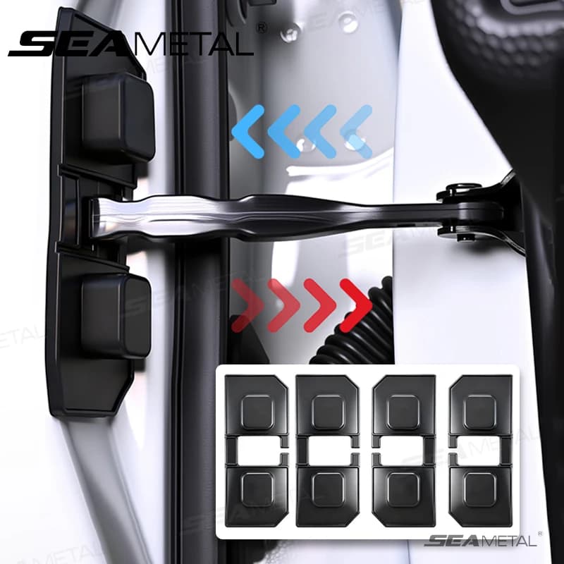 SEAMETAL Car Door Shockproof Cushion Waterproof Silicone Shock Absorber Reduce Noise Universal Self-Adhesive Protective Cover
