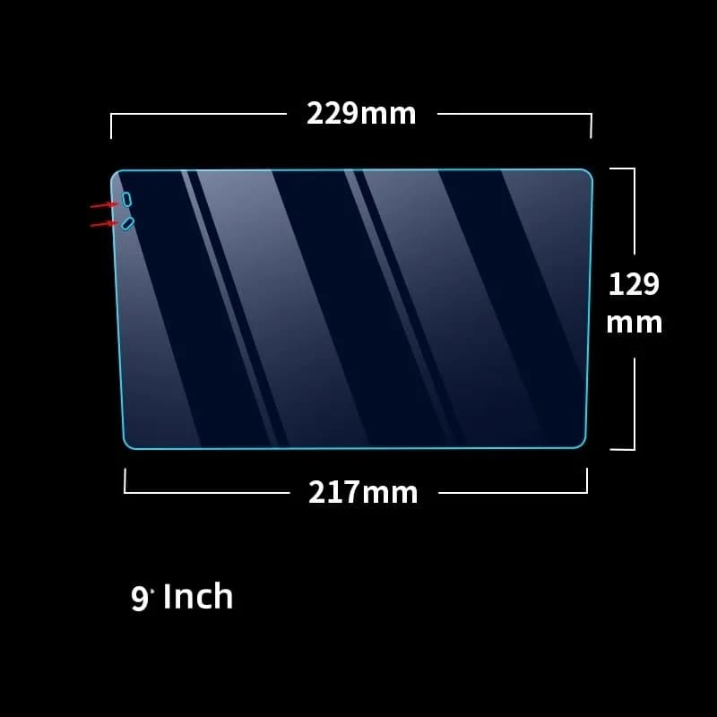 Tempered Glass Protective Film For 9 10.1 inch Car Radio  GPS Car Radio Multimedia Player Navigation Android 8.1 Full LCD Screen