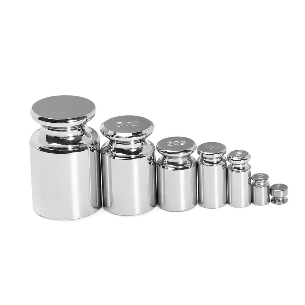 1/5pcs Chrome Plating Scale Weights Set Accurate Calibration Set 1g 2g 5g 10g 20g 50g 100g Grams For Home Tool