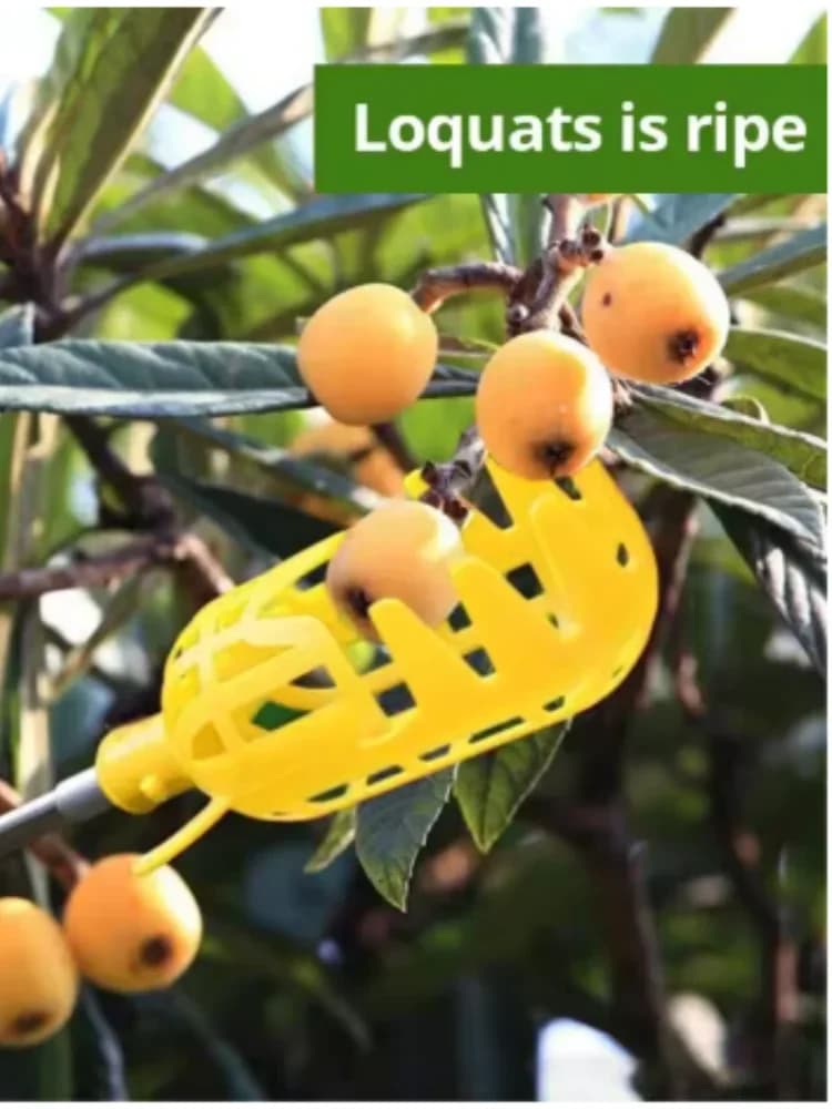 Farm Garden Picking DeviceGarden Tools Deep Basket Fruit Picker Head Convenient Fruit Catcher Apple Peach Picking