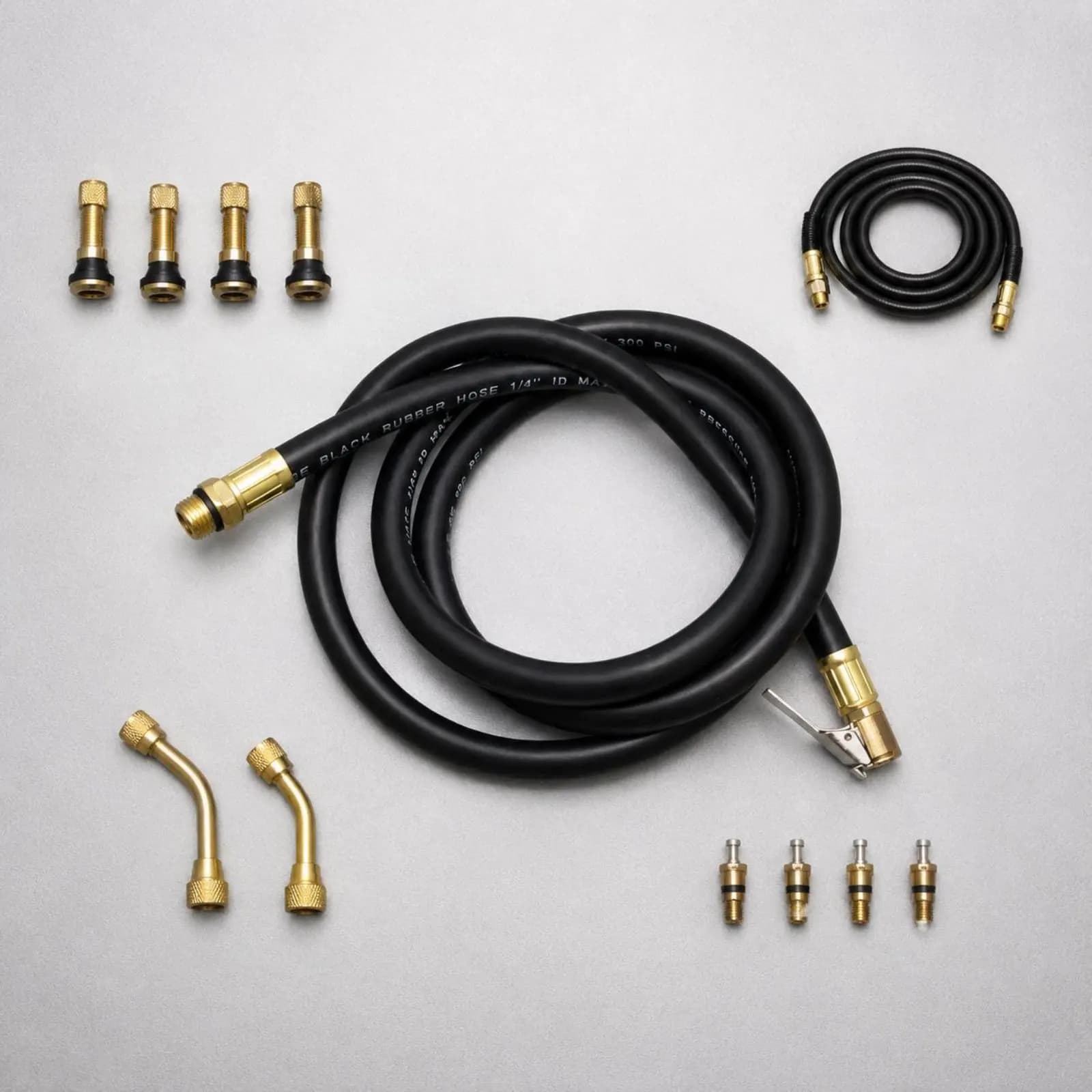 2 Pieces Tire Gauge Hose Inflator Air Tube Auto Repair Part for Mechanics